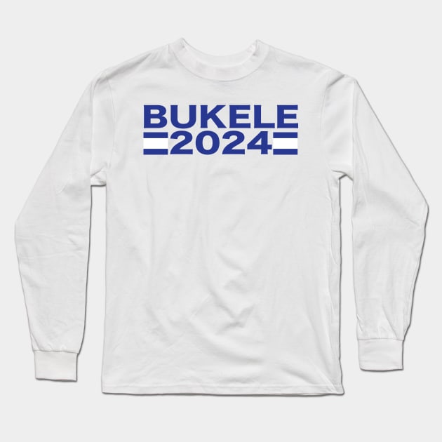 NAYIB BUKELE PRESIDENTE 2024 EL SALVADOR Long Sleeve T-Shirt by Estudio3e